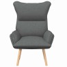 fauteuil Gris foncé 69 x 74 x 93 cm Tissu et Contreplaqué 625491625491