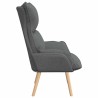 fauteuil Gris foncé 69 x 74 x 93 cm Tissu et Contreplaqué 625491625491