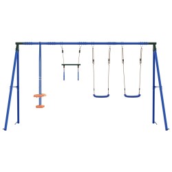 Ensemble de balançoires d'extérieur Multicolore Acier et PE 625492625492