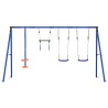 Ensemble de balançoires d'extérieur Multicolore Acier et PE 625492625492