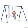 Ensemble de balançoires d'extérieur Multicolore Acier et PE 625494625494