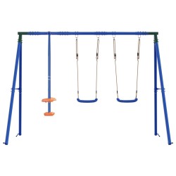 Ensemble de balançoires d'extérieur Multicolore Acier et PE 625494625494