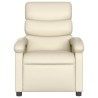 Fauteuil de massage inclinable crème similicuir 625498625498