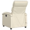 Fauteuil de massage inclinable crème similicuir 625498625498