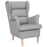 Fauteuil gris nuage 74x84x100 cm tissu 625503625503