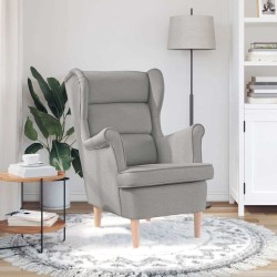 Fauteuil gris nuage 74x84x100 cm tissu 625503625503