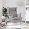 Fauteuil gris nuage 74x84x100 cm tissu 625503625503