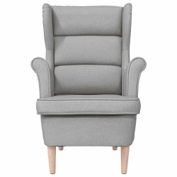 Fauteuil gris nuage 74x84x100 cm tissu 625503625503