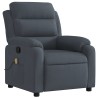 Fauteuil inclinable de massage gris foncé velours 625506625506