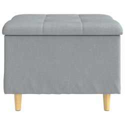 Pouf de rangement avec coussin Gris clair 60 x 60 x 45 cm tissu 625510625510