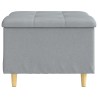 Pouf de rangement avec coussin Gris clair 60 x 60 x 45 cm tissu 625510625510
