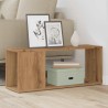Meuble TV chêne artisanal 80x24x32 cm bois d'ingénierie 625511625511