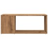 Meuble TV chêne artisanal 80x24x32 cm bois d'ingénierie 625511625511
