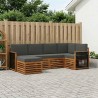 Ensemble de canapé d'angle 5 pcs Naturel et Anthracite 625514625514