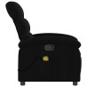 Fauteuil inclinable de massage noir tissu 625515625515