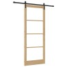 Porte coulissante ORKDAL Naturel et Noir 93 x 232 cm 625522625522