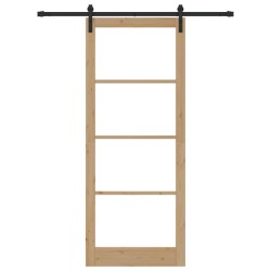Porte coulissante ORKDAL Naturel et Noir 93 x 232 cm 625522625522