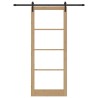 Porte coulissante ORKDAL Naturel et Noir 93 x 232 cm 625522625522