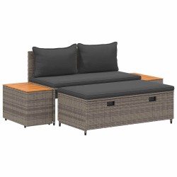 Ensemble de canapés d'extérieur 4 -Seater 4 pcs 55 x 30 x 39 cm 625524625524