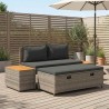 Ensemble de canapés d'extérieur 4 -Seater 4 pcs 55 x 30 x 39 cm 625524625524
