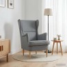 fauteuil Gris clair tissu 625534625534