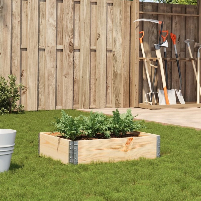 Jardinière 80x60 cm bois de pin massif 625535625535