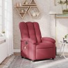 Fauteuil de massage inclinable rouge bordeaux tissu 625538625538