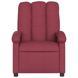Fauteuil de massage inclinable rouge bordeaux tissu 625538625538
