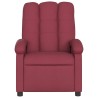 Fauteuil de massage inclinable rouge bordeaux tissu 625538625538