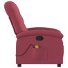 Fauteuil de massage inclinable rouge bordeaux tissu 625538625538