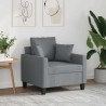Fauteuil Gris clair 60 cm Tissu 625548625548