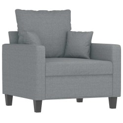 Fauteuil Gris clair 60 cm Tissu 625548625548