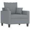 Fauteuil Gris clair 60 cm Tissu 625548625548