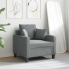 Fauteuil Gris clair 60 cm Tissu 625548625548