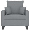 Fauteuil Gris clair 60 cm Tissu 625548625548