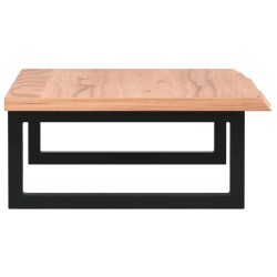 Étagère de vasque murale acier et bois de chêne massif 625552625552