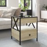 Table basse avec LED Infinity chêne sonoma 40x40x51 cm 625559625559