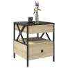 Table basse avec LED Infinity chêne sonoma 40x40x51 cm 625559625559