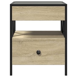 Table basse avec LED Infinity chêne sonoma 40x40x51 cm 625559625559