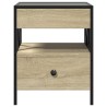 Table basse avec LED Infinity chêne sonoma 40x40x51 cm 625559625559