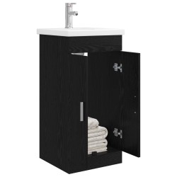 Meuble de salle de bain avec évier Chêne noir 42 x 40 x 84,5 cm 625561625561