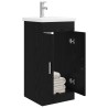 Meuble de salle de bain avec évier Chêne noir 42 x 40 x 84,5 cm 625561625561