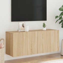 Meuble TV mural chêne sonoma 100x30x41 cm 625563625563
