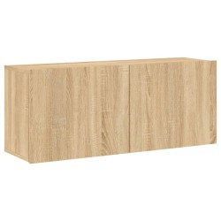 Meuble TV mural chêne sonoma 100x30x41 cm 625563625563