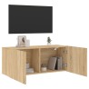 Meuble TV mural chêne sonoma 100x30x41 cm 625563625563