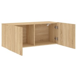 Meuble TV mural chêne sonoma 100x30x41 cm 625563625563