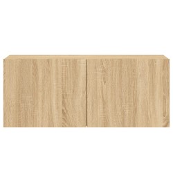 Meuble TV mural chêne sonoma 100x30x41 cm 625563625563