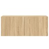 Meuble TV mural chêne sonoma 100x30x41 cm 625563625563