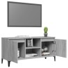 Meuble TV avec pieds en métal Sonoma gris 103,5x35x50 cm 625567625567