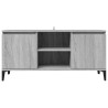 Meuble TV avec pieds en métal Sonoma gris 103,5x35x50 cm 625567625567